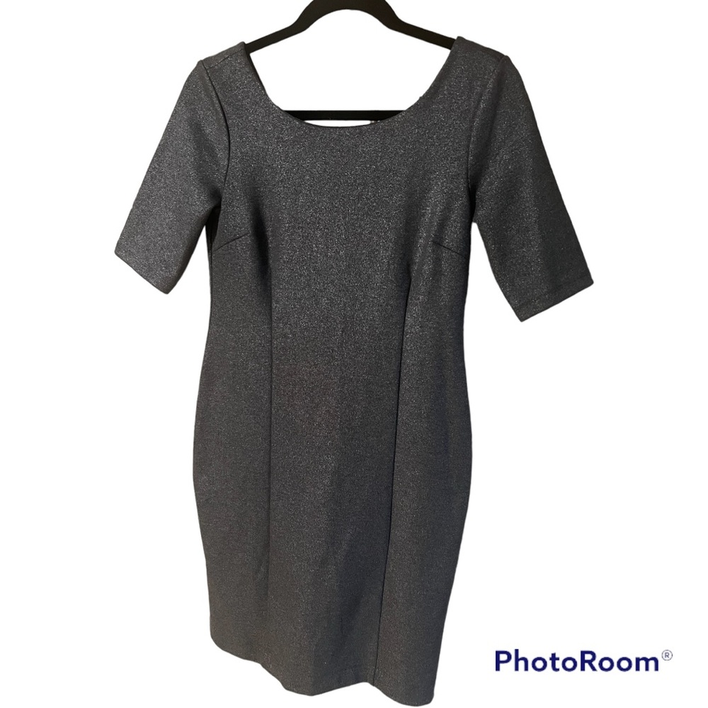 This is a beautiful Banana Republic metallic looking dress. It shines. - Picture 1 of 6